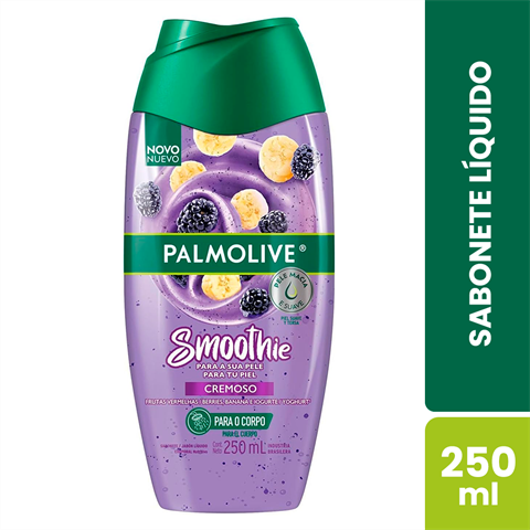 Sabonete Líquido Corporal Palmolive Smoothie Amora, Banana E Iogurte Com 250ml