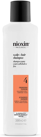 Shampoo Nioxin Sistema 4 Afinamento Avançado Para Cabelo Colorido Com 300ml