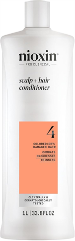 Condicionador Nioxin Sistema 4 Afinamento Avançado Para Cabelo Colorido Com 1l