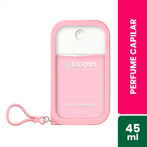 Perfume Capilar Karina Floral Ambarado Com 45ml