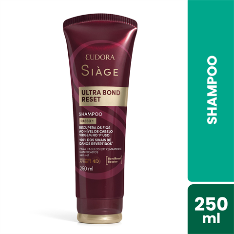 Shampoo Eudora Siàge Ultra Bond Reset Com 250ml