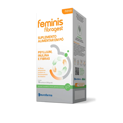 Suplemento Alimentar Feminis Fibragest Com 10 Sachês De 7,37g