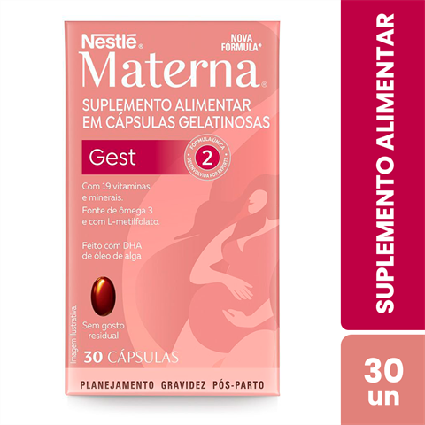 Suplemento Alimentar Materna Gest C/30 Cápsulas