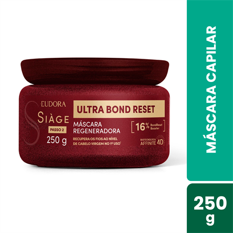 Máscara Capilar Eudora Siàge Ultra Bond Reset Com 250g