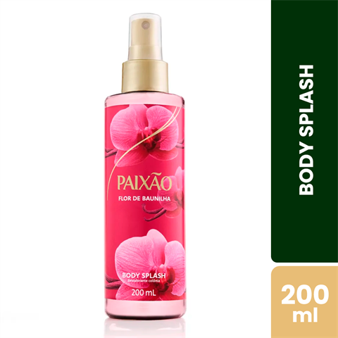Body Splash Paixão Flor De Baunilha Com 200ml