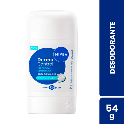 Desodorante Antitranspirante Nivea Stick Derma Control Defende Com 54g