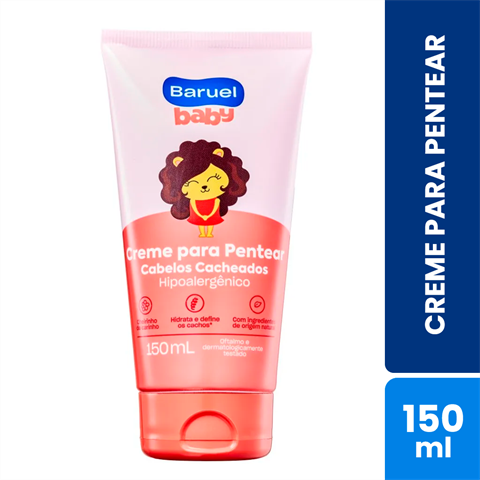 Creme Para Pentear Baruel Baby Cabelos Cacheados Com 150ml