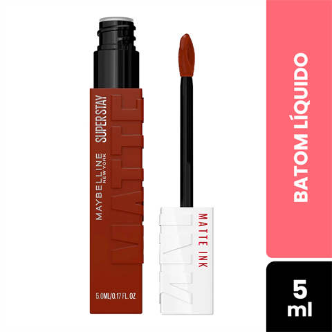 Batom Líquido Maybelline Super Stay Matte Ink Renegade Com 5ml