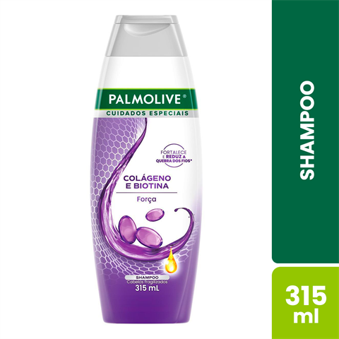 Shampoo Palmolive Cuidados Especiais Colágeno E Biotina Com 315ml
