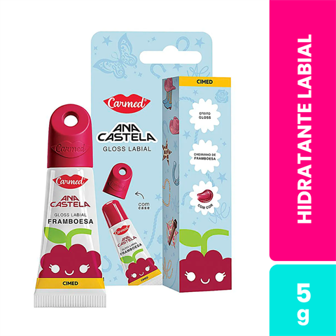 Gloss Labial Carmed Ana Castela Framboesa Com 5g