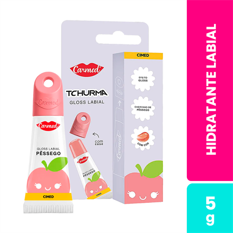 Gloss Labial Carmed Ana Castela Pêssego Com 5g