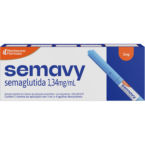 Semavy 1,34mg/ml Solução Injetável 3ml Com 1 Caneta e 4 Agulhas