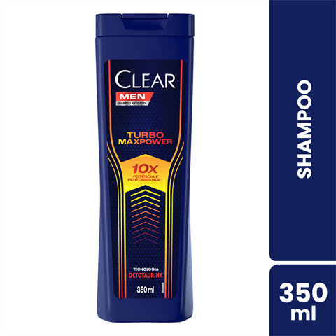 Shampoo Clear Men Turbo Max Power Com 350ml