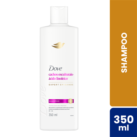 Shampoo Dove Cachos Mais Ácido Linoleico Com 350ml