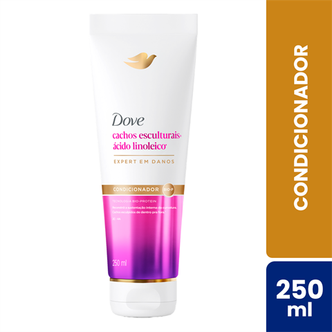 Condicionador Dove Cachos Mais Ácido Linoleico Com 250ml