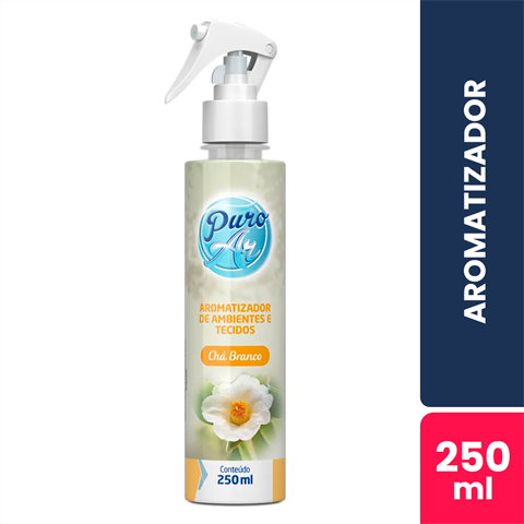 Aromatizador de Ambiente Puro Ar Chá Branco Spray Gatilho Com 250ml