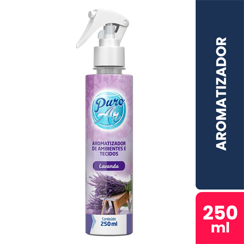 Aromatizador de Ambiente Puro Ar Lavanda Spray Gatilho Com 250ml