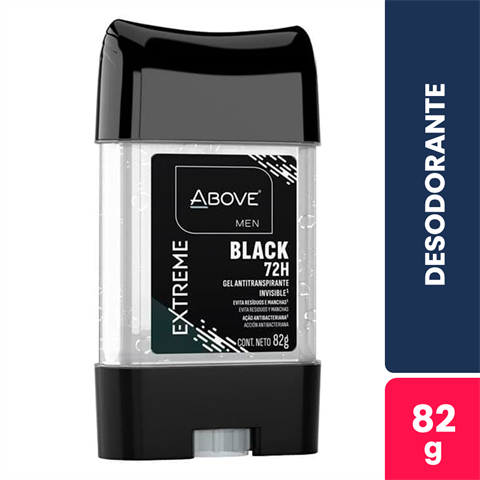 Desodorante Antitranspirante Above Stick Gel Extreme Black Com 82g