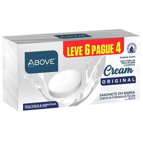 Kit Sabonete Em Barra Above Cream Original Leve 6 Pague 4
