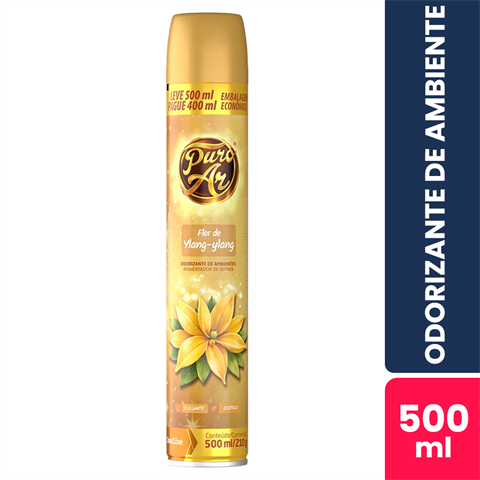 Aromatizador de Ambiente Puro Ar Flor de Ylang Ylang Com 500ml