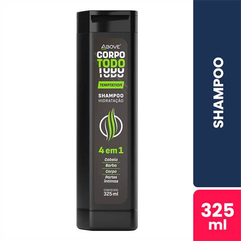 Shampoo Above Masculino Corpo Todo 4 Em 1 Com 325ml
