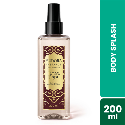 Body Splash Eudora Tâmara Negra Com 200ml