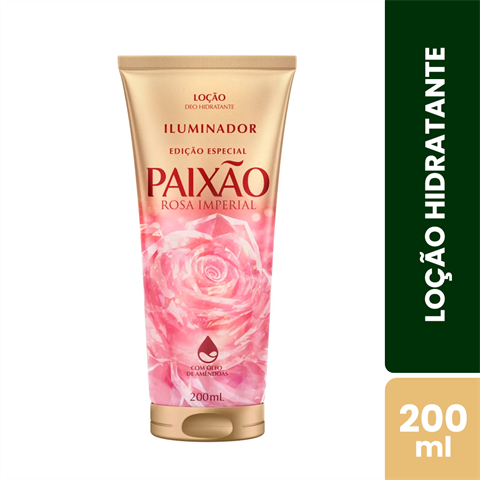 Loção Desodorante Iluminadora Paixão Rosa Imperial Com 200ml