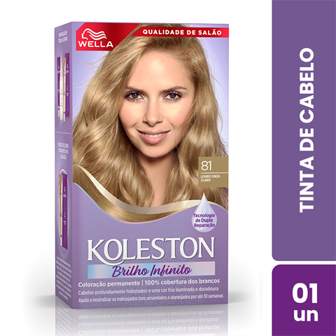 Kit Coloração Koleston 81 Louro Cinza Claro