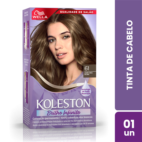 Kit Coloração Koleston 61 Louro Cinza Escuro