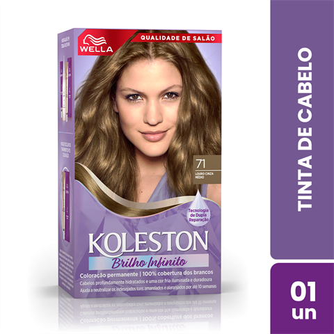 Kit Coloração Koleston 71 Louro Cinza Médio