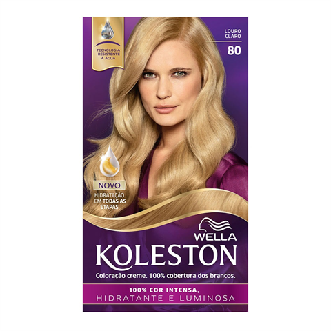 kit Coloração Koleston 80 Louro Claro