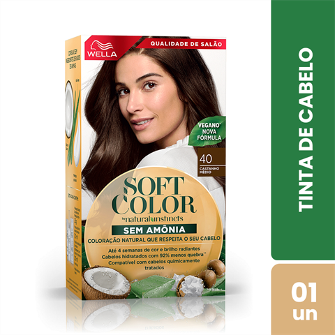 Coloração Soft Color 40 Castanho Médio