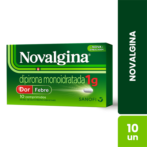 Novalgina 1g Com 10 Comprimidos