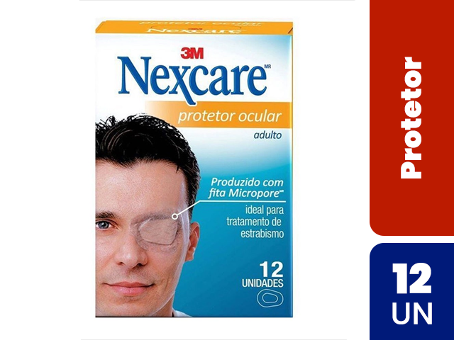 Protetor Ocular Nexcare 3M Adulto com 12 unidades