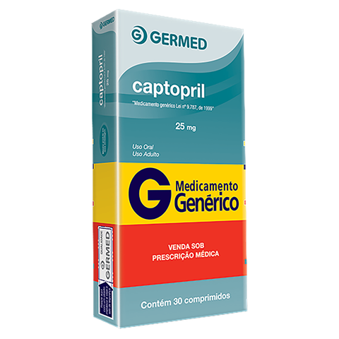 Captopril Germed 25Mg Com 30