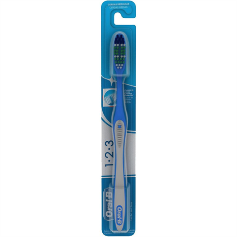 Escova Oral-B 1.2.3 Limpeza Brilhante Com 1 Unidade