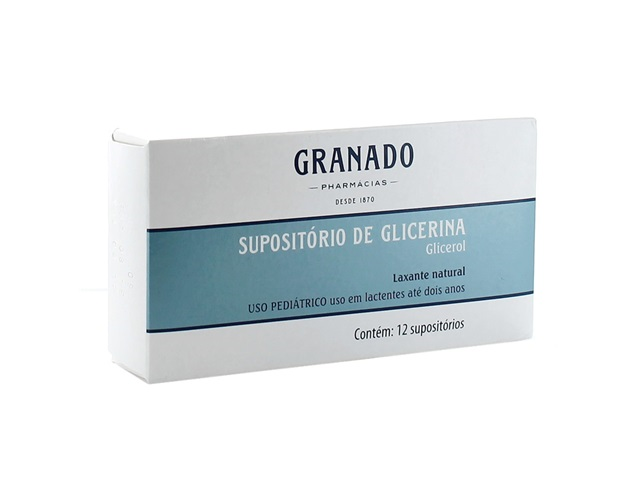 Supositório De Glicerina Granado Infantil 12 Unidades