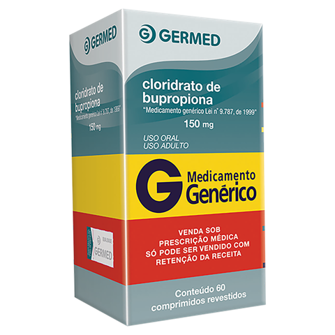 Clorid. Bupropiona 150mg C/60 Comprimidos (C1) Germed