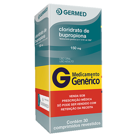Clorid. Bupropiona 150mg C/30 Comprimidos (C1) Germed