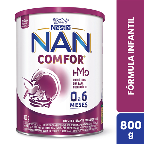Fórmula Infantil Nan Comfor HMO De 0 A 6 Meses Com 800g