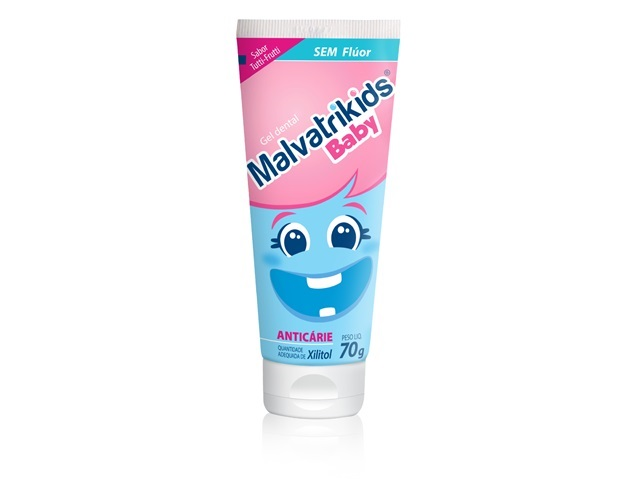 Creme Dental Malvatrikids Infantil Baby Anticárie Tutti-Frutti 70g