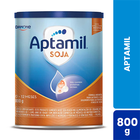 Fórmula Infantil Aptamil Soja 0-12 Meses Com 800g