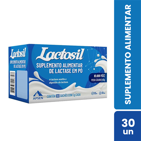 Suplemento Alimentar Lactosil 10.000 FCC Com 30 Sachês De 2g