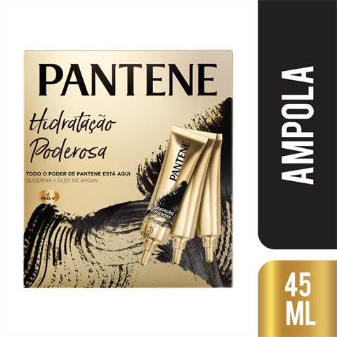 Kit Ampola Pantene Hidratação Poderosa Com 3 Unidades De 15ml