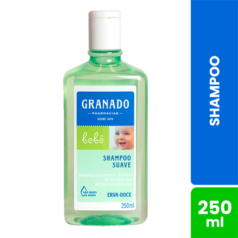 Shampoo Suave Infantil Granado Bebê Erva-Doce Com 250ml