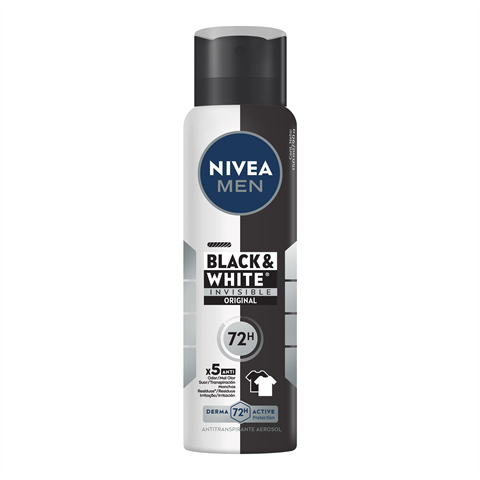 Desodorante Aerossol Nivea Invisible Black & White Masculino Com 150ml