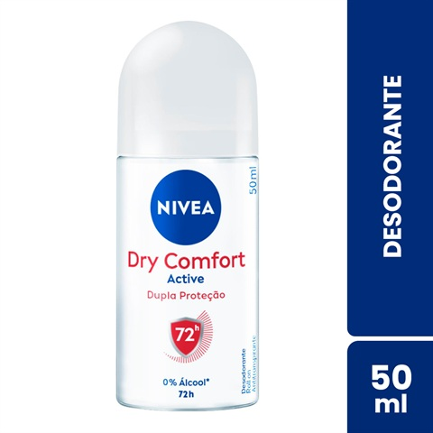 Desodorante Antitranspirante Nivea Roll-On Dry Comfort Active Com 50ml