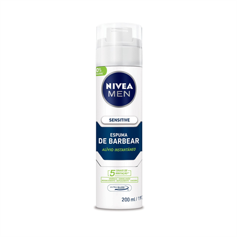 Espuma de Barbear Nivea For Men Sensitive Com 200ml