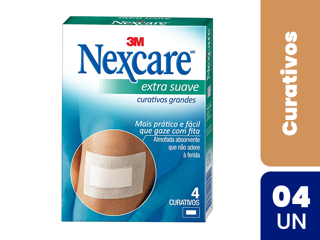 Curativo Nexcare 3M Extra Suave Grande 4 unidades