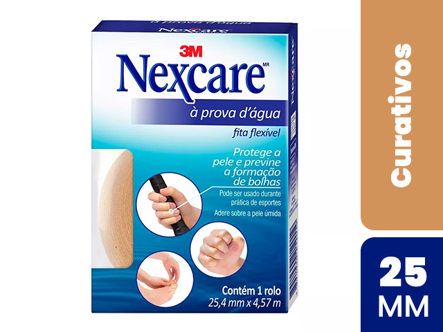 Fita Flexivel Prova D'Água Nexcare 25MM X 4,5M